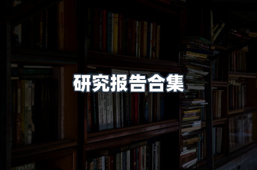 研究报告合集